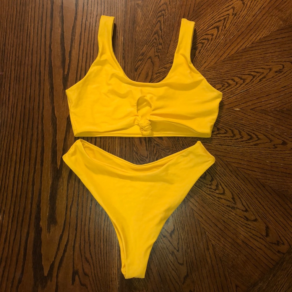 Yellow SHEIN bikini